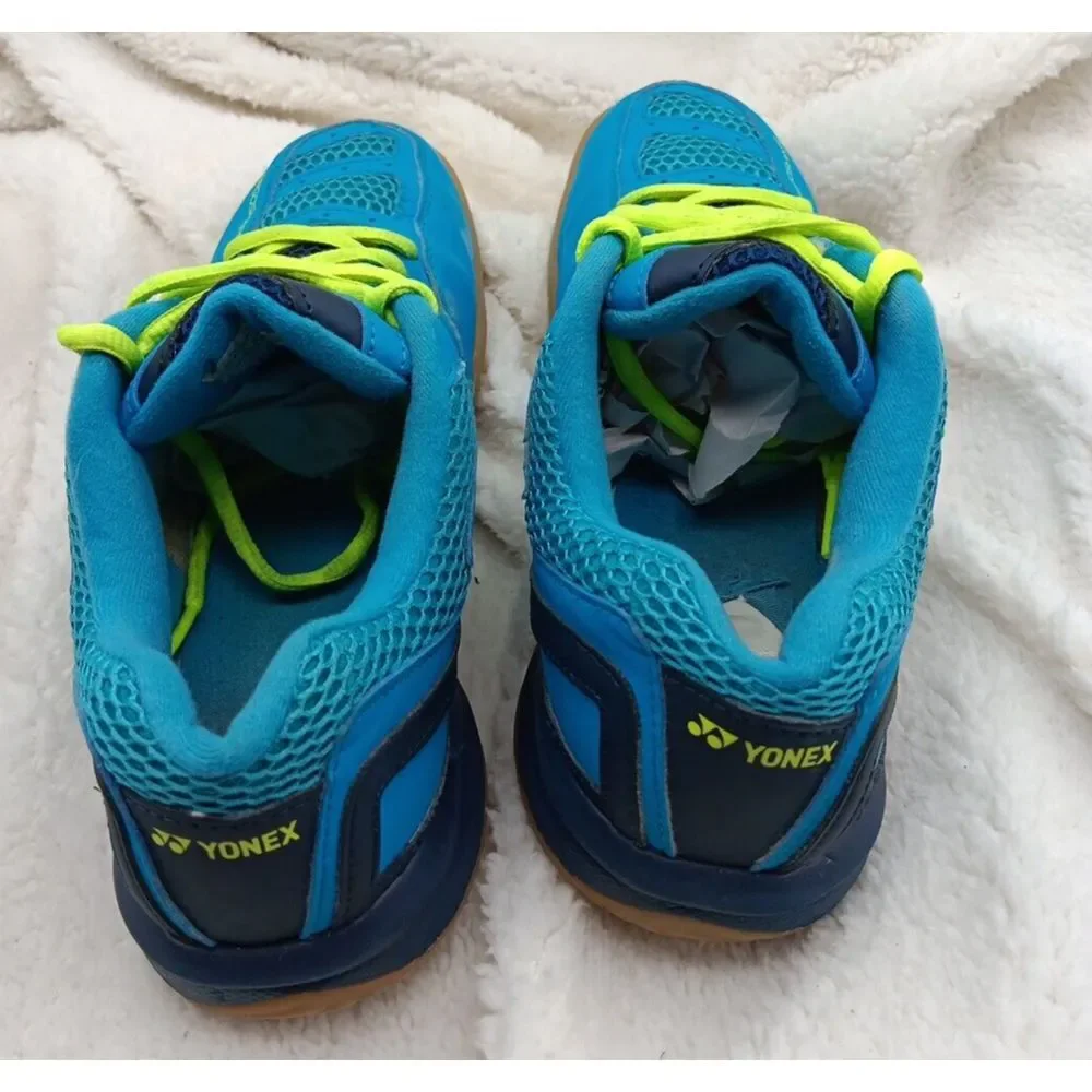 Yonex 30 power cushion badminton Woman's‎ shoes blue yellow Sz 8